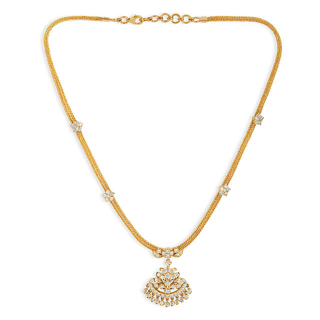 Tanishq 22KT Diamond Necklace for Women