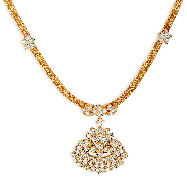 Tanishq 22KT Diamond Necklace for Women
