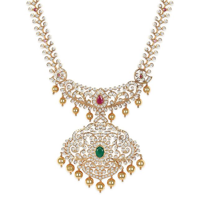 Tanishq 22KT Diamond Haaram for Women 2