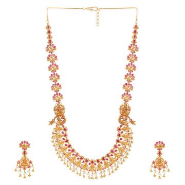 Tanishq 22KT Gold Neckwear with Earrings for Women