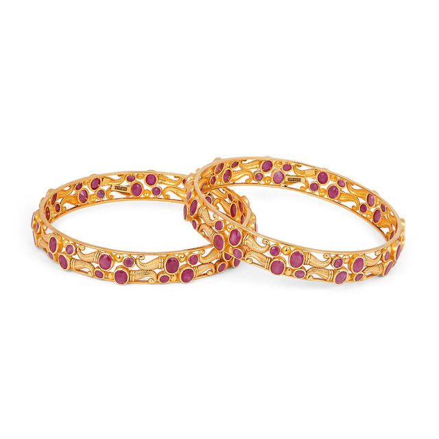 Tanishq 22KT Gold Bangle for Women 2