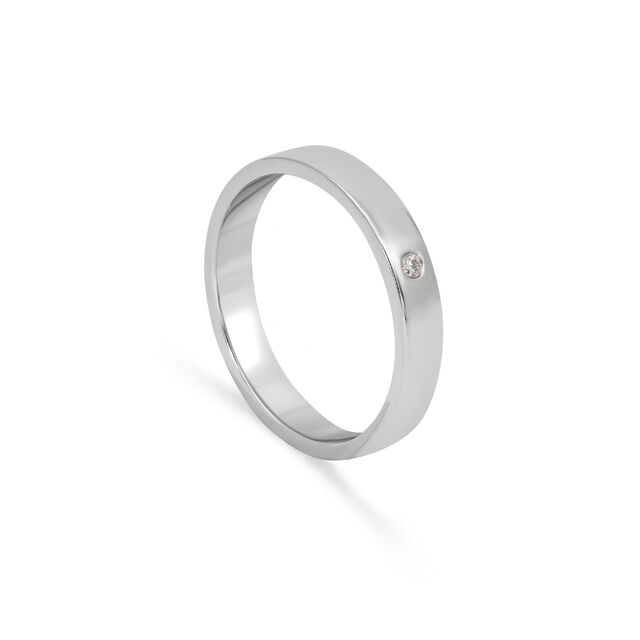 Tanishq Platinum Diamond Finger Ring for Men