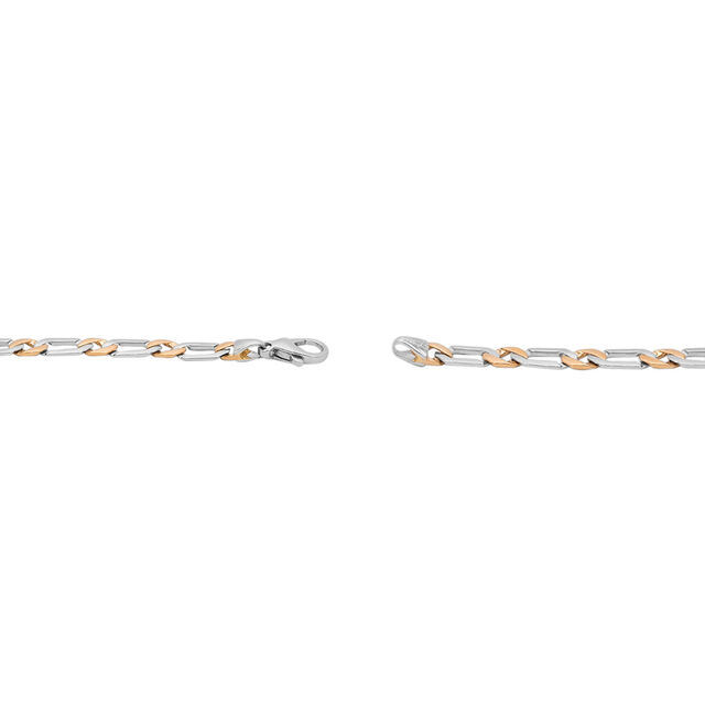 Platinum Chain-Link Two-Tone Bracelet 2