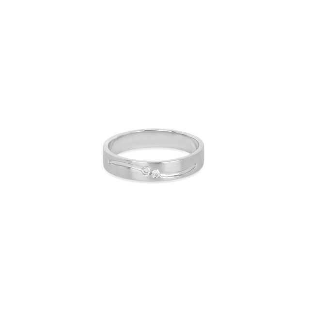 Tanishq Platinum Diamond Finger Ring for Men 