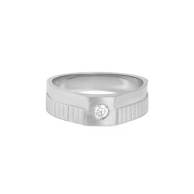 Buy Tanishq Platinum Diamond Finger Ring for Men at Best Price | Tanishq US