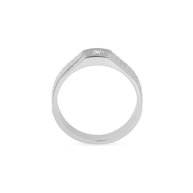 Tanishq Platinum Diamond Finger Ring for Men 3