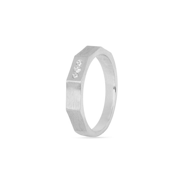 Tanishq Platinum Diamond Finger Ring for Men 2
