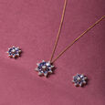 Tanishq 18 Karat Diamond Necklace Set for Women 