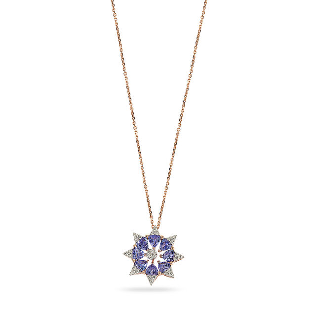 Tanishq 18 Karat Diamond Necklace Set for Women 3