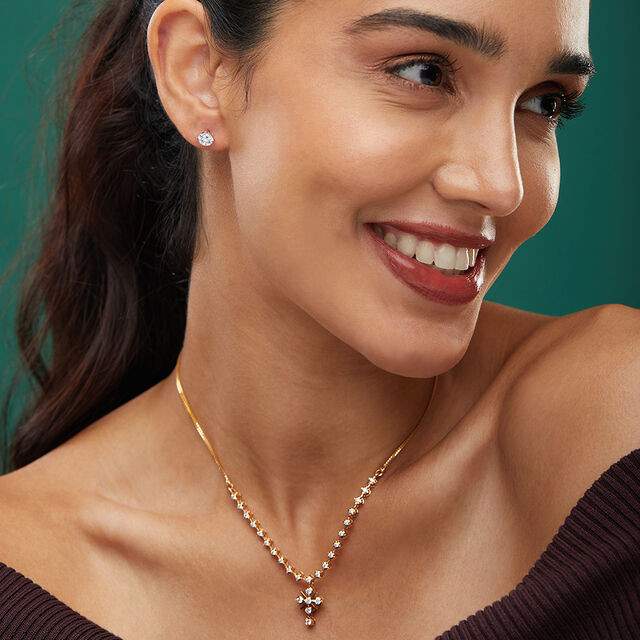 Tanishq 18KT Diamond Earrings for Women 2