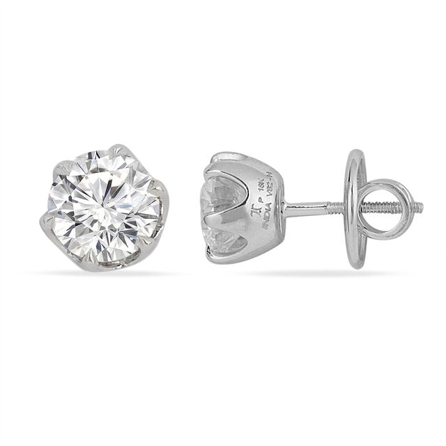Tanishq 18KT Diamond Earrings for Women 3