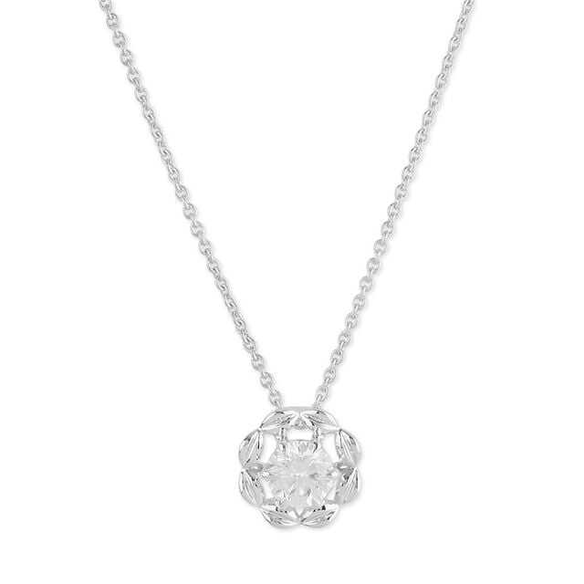 Tanishq 18KT Diamond Pendant with Chain for Women 2