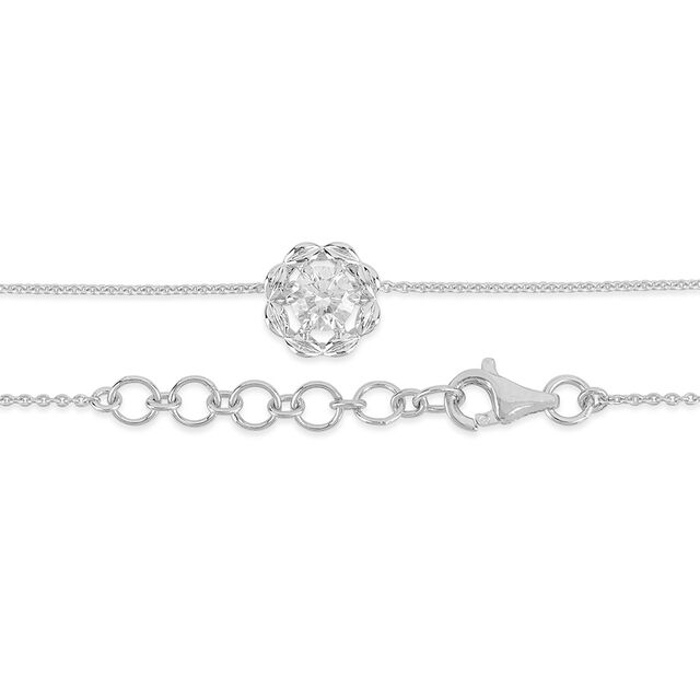 Tanishq 18KT Diamond Pendant with Chain for Women 4