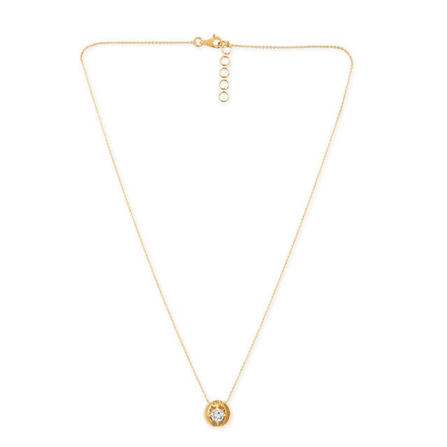 Tanishq 18KT Diamond Pendant with Chain for Women 