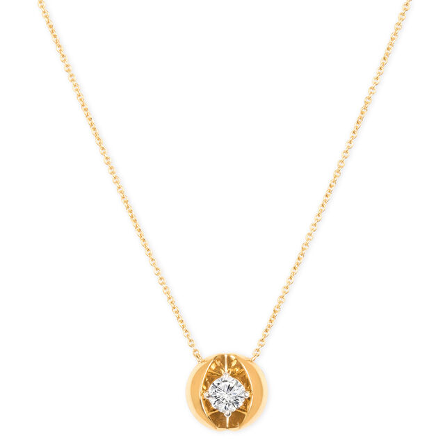 Tanishq 18KT Diamond Pendant with Chain for Women 3