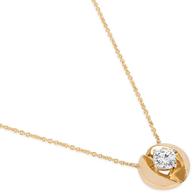 Tanishq 18KT Diamond Pendant with Chain for Women 4