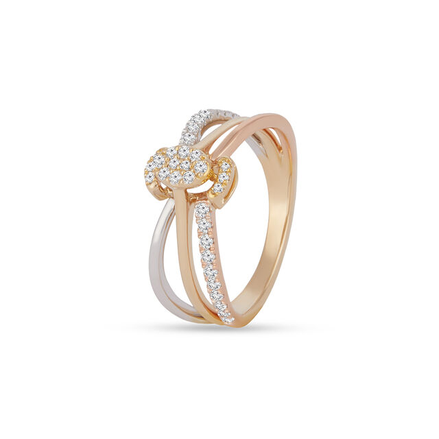 Tanishq 10KT Diamond Finger Ring for Women 