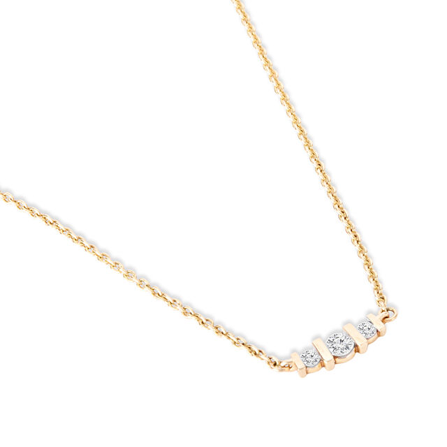 Tanishq 10KT Diamond Pendant with Chain for Women 4