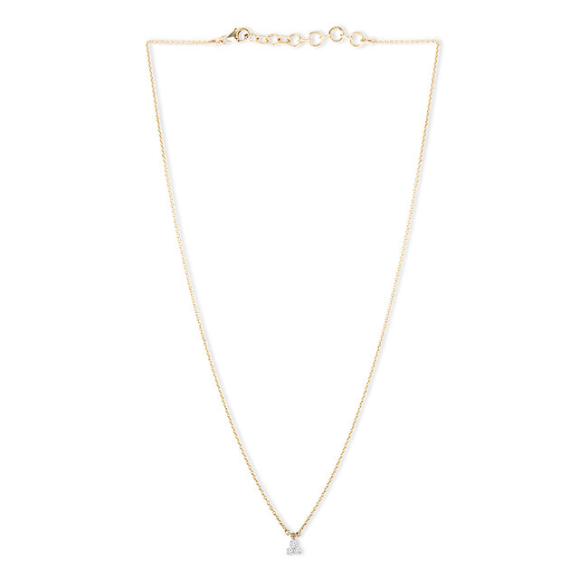 Tanishq 10KT Diamond Pendant with Chain for Women 