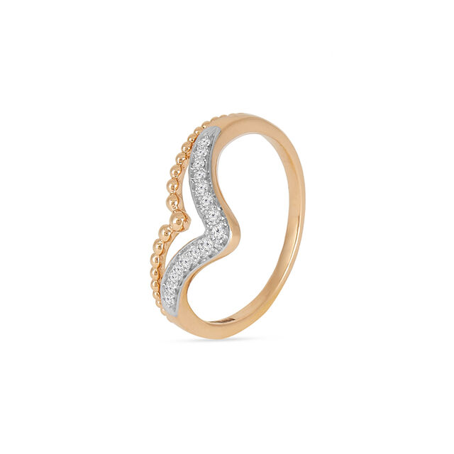 Tanishq 14KT Diamond Finger Ring for Women 2