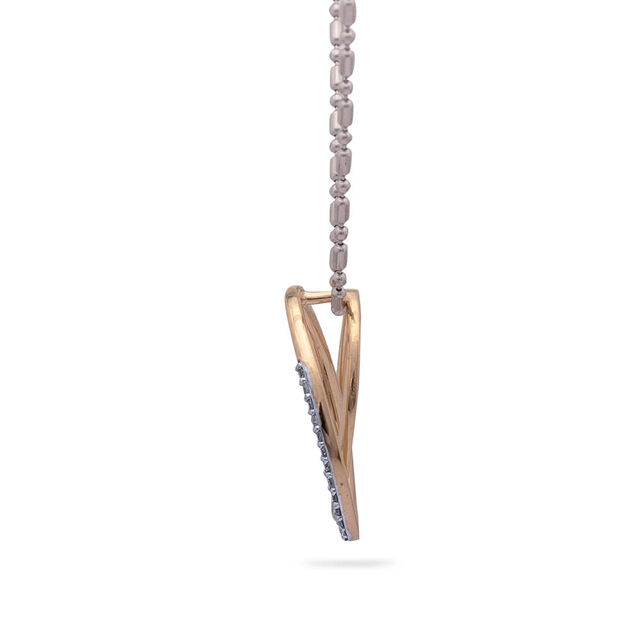 Tanishq Intertwined Oval Diamond Necklace,,hi-res