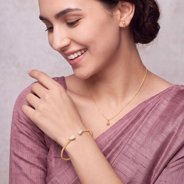 Tanishq 14KT Diamond Bangle for Women 3