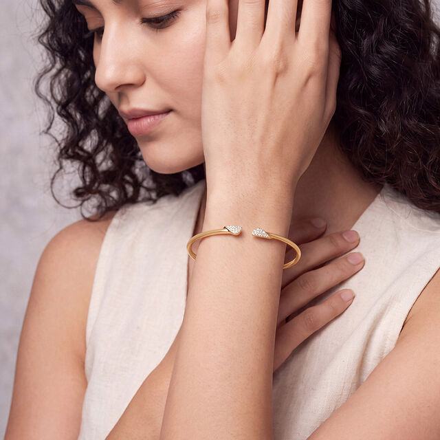 Tanishq 14KT Diamond Bangle for Women 2