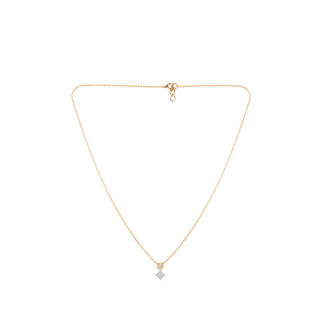 Tanishq 14KT Diamond Chain with Pendant for Women 