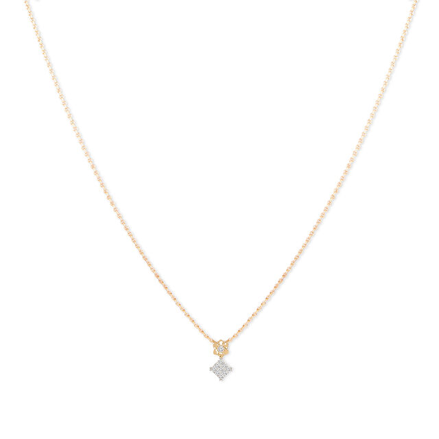 Tanishq 14KT Diamond Chain with Pendant for Women 2