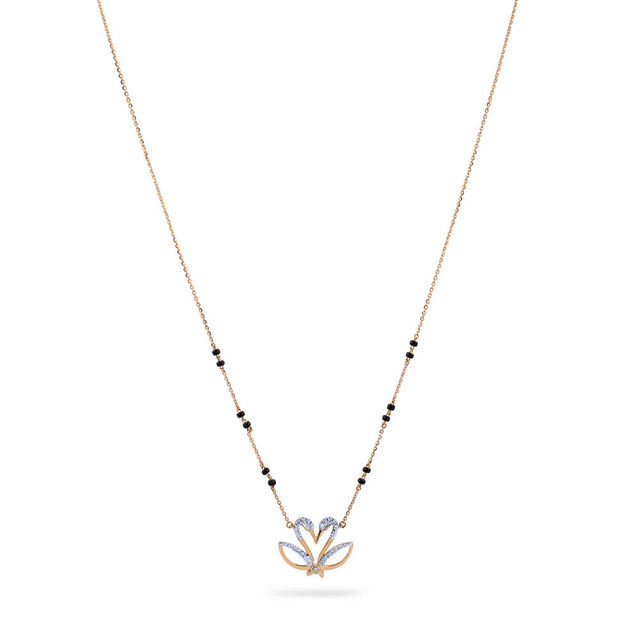 Tanishq Diamond Graceful Swans Necklace 