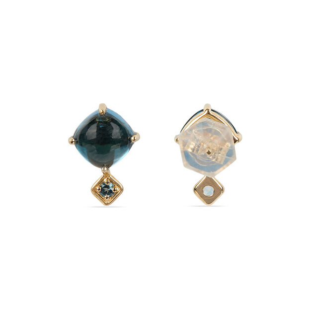Azure Dream 14KT London Topaz Stud Earrings 3