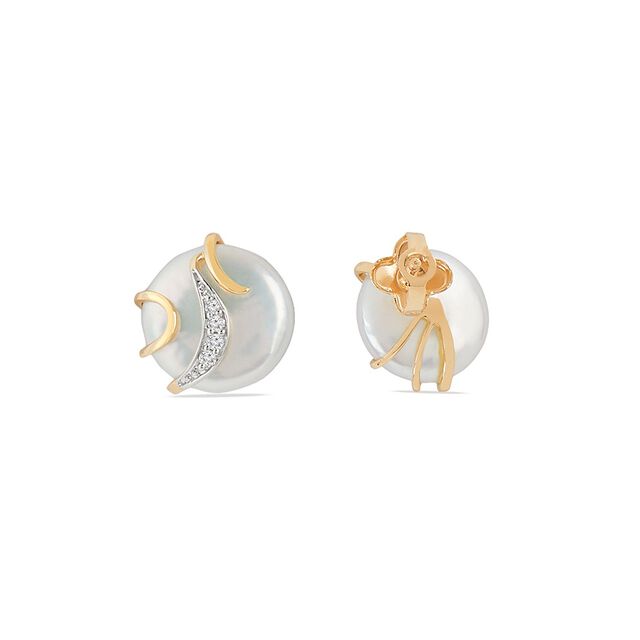 Tanishq 14KT Diamond Earrings for Women 3