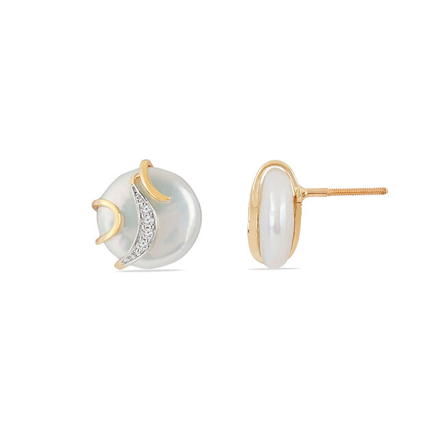 Tanishq 14KT Diamond Earrings for Women 4