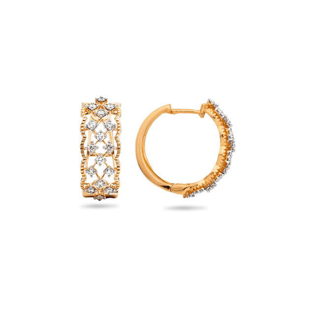 Tanishq 18 KT Diamond Earrings for Women 2