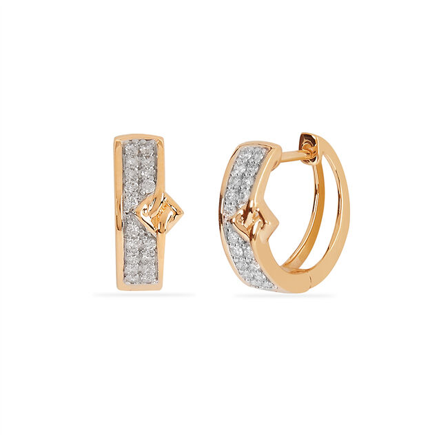 Tanishq 14KT Diamond Earrings for Women 2