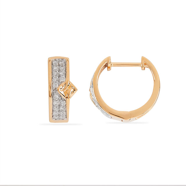 Tanishq 14KT Diamond Earrings for Women 3