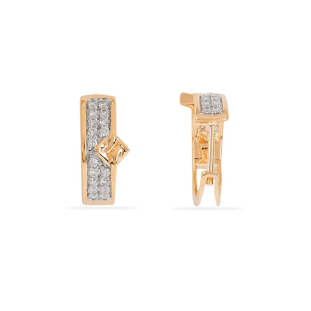 Tanishq 14KT Diamond Earrings for Women 4