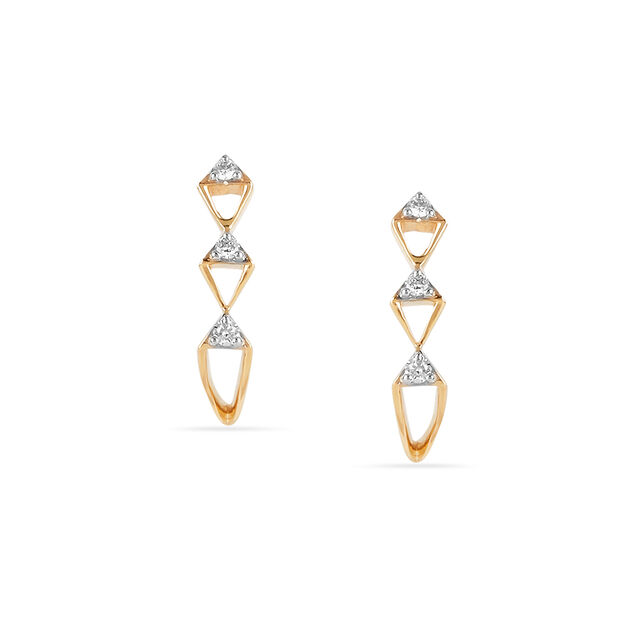 Crescent Moonlit Studs 