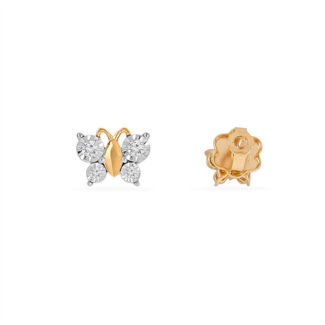 Tanishq 14KT Diamond Earrings for Women 4