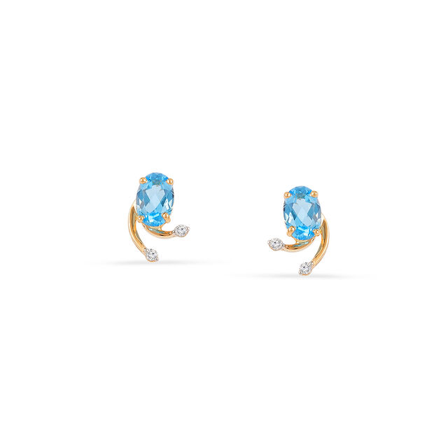 Tanishq 14KT Diamond Earrings for Women 