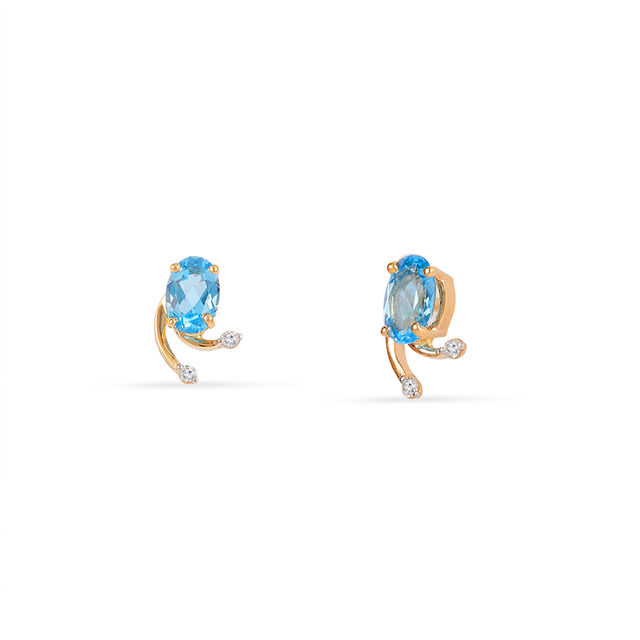 Tanishq 14KT Diamond Earrings for Women 2