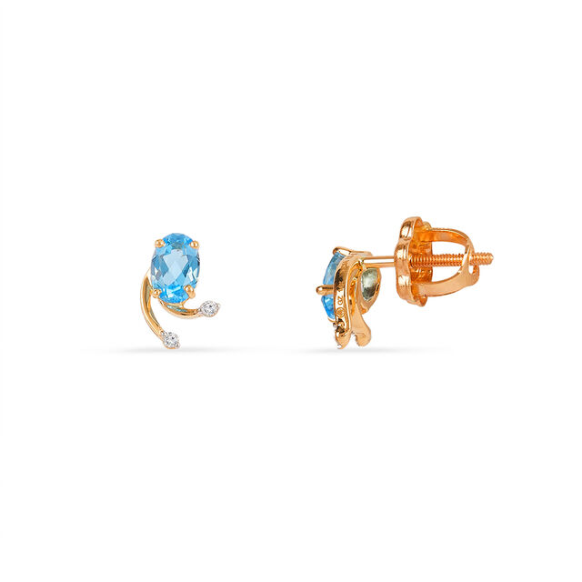 Tanishq 14KT Diamond Earrings for Women 3