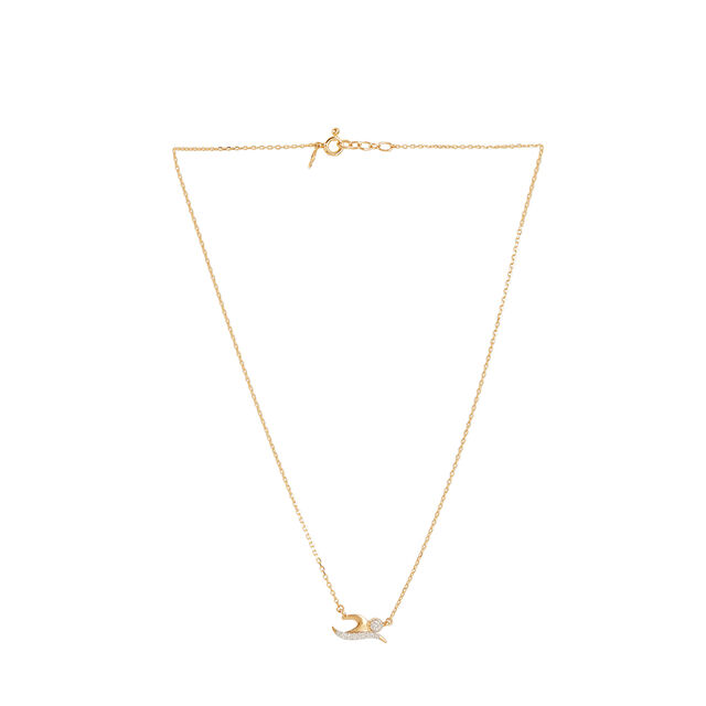 Tanishq 14KT Diamond  Pendant with Chain 