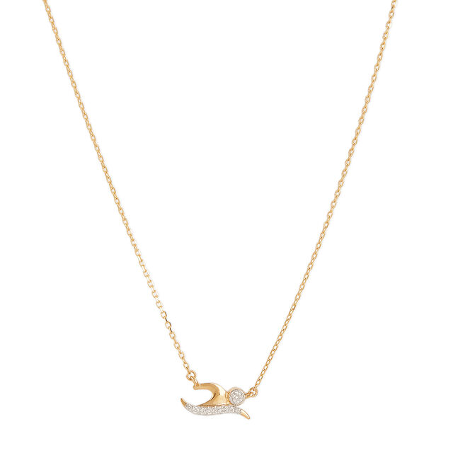 Tanishq 14KT Diamond  Pendant with Chain 2
