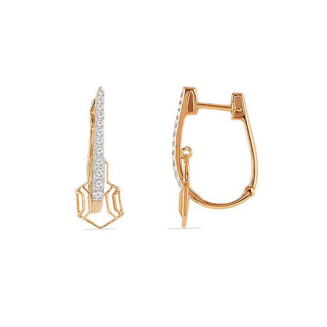 Tanishq 14KT Diamond Earrings for Women 2