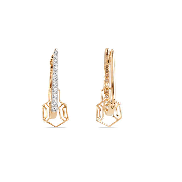 Tanishq 14KT Diamond Earrings for Women 3