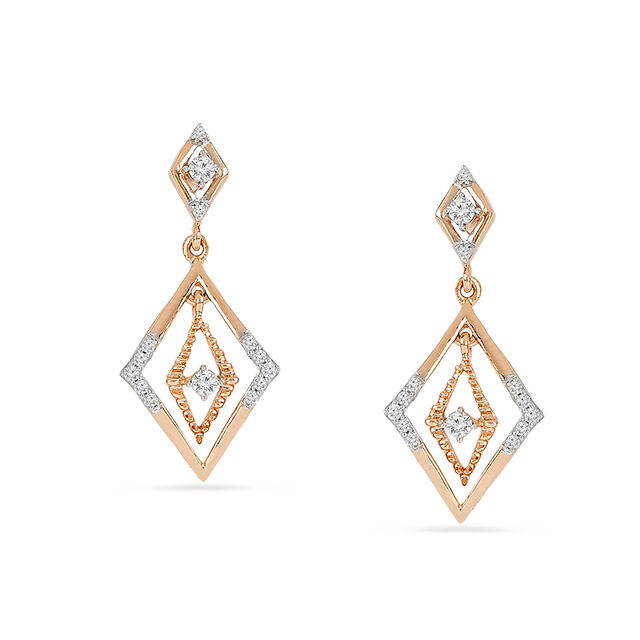 Tanishq 18KT Diamond Earrings for Women 