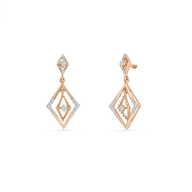 Tanishq 18KT Diamond Earrings for Women 2