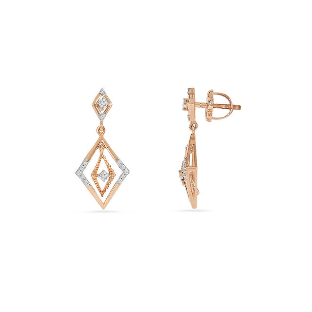 Tanishq 18KT Diamond Earrings for Women 3