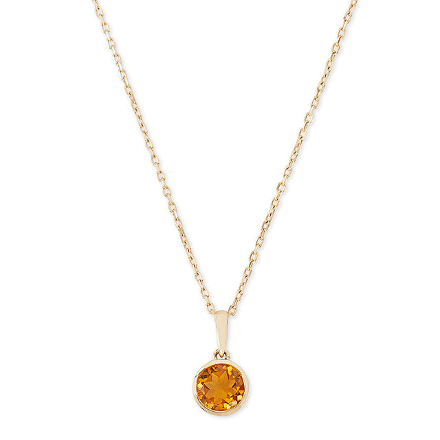 Tanishq 14KT Gold Pendant with Chain for Women 2